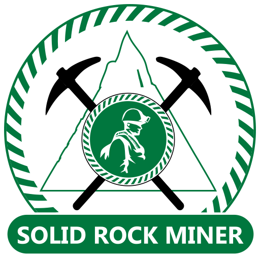 solid rock miner logo